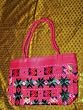 Sari Handbag Persian Pink Banjara Mirrors Designer Purse