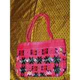 Sari Handbag Persian Pink Banjara Mirrors Designer Purse