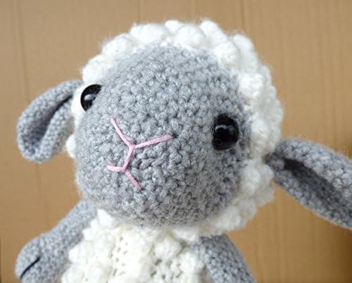 Large crochet lamb, stuffed toy, handmade, cute sheep lamb, special gift