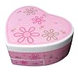 "Ruby" Mele & Co. Girl's Glitter Daisy Heart Shaped Musical Ballerina Jewelry Box