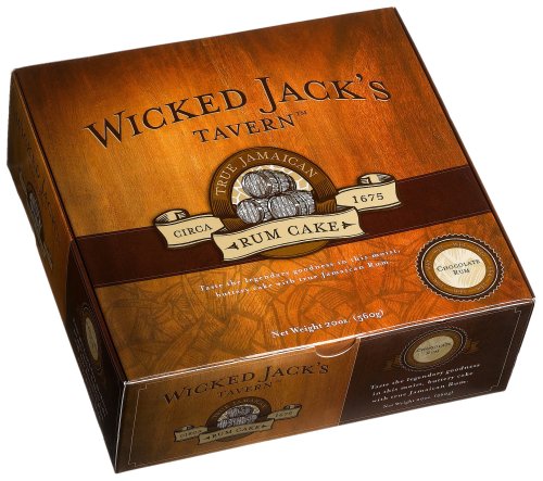 Wicked Jack's Tavern Jamaican Rum Cake, Chocolate, 20-Ounce Boxes (Pack of 2) by Wicked Jack's Tavern