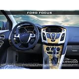 Interior Dash Trim Kit for 2012 Ford Focus Sedan With Navigation 20pc kit Honey Burl... by Sherwood Dash
