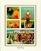 Cycling by Santa . Size 11.91 inches width by 19.75 inches height. High Quality Art Poster Print
