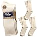 Socks - Organic Cotton - Crew - Tri Pack - Navy Natural and Black - Size 10 to 13, (Pack of 3)