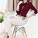 Amoin Women's Floral Print V Neck Cut-out Long Sleeve Shirt