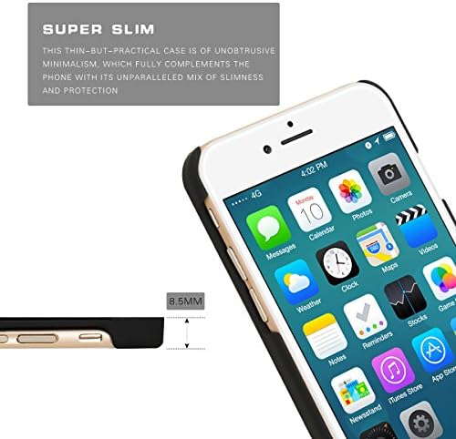 iPhone 6 Case, Onepi Slim Aluminum Case with Hybrid Metal Stainless Steel Frame Extra Slim Fit for iPhone 6(4.7) Case - Black