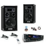 600W Karaoke Partyanlage Boxen Verstärker DJ-286