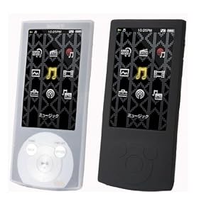 A series Sony Walkman Twin Silicone Pack & Screen Protector Kit for Sony NWZA845B NWZA845W.CEW 16GB Walkman - Black & Clear