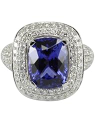 14K Exquisite Tanzanite Ring with diamonds (NEW ARRIVAL)
