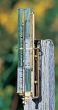 Brass Post Mounted Rain Gauge