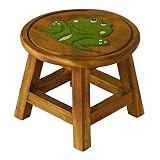 Handmade Happy Frog Design Stool