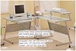 SILVER FINISH METAL COMPUTER WORKSATION