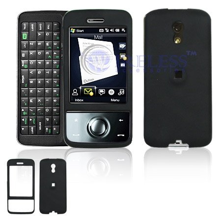 HTC Touch PRO CDMA Cell Phone Black Rubber Feel Protective Case Faceplate Cover