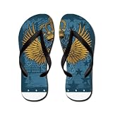 Artsmith, Inc. Kid's Flip Flops (Sandals) Angel Winged Crown Cross - Medium