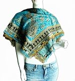 SPARKLING Square Jacquard Pashmina Paisley Shawl (SQ)