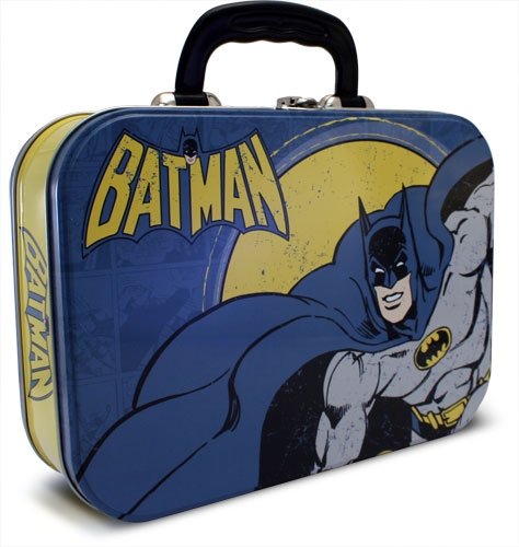  Batman - Merchandise - Tin Lunch Box / Tin Tote (Vintage Design) (Size: 7" x 6" x 3.25")