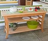 Cedar Entertaining Buffet Table (Natural) (31H x 58W x 20D)