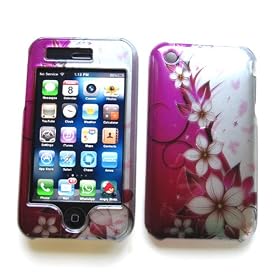 Apple iPhone 3G & 3GS Snap-on Protector Hard Case Image Cover "Paradise Pink" Design