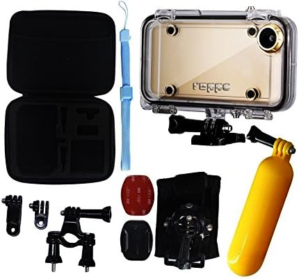 REPPO iPhone 6 6s Plus Waterproof Case with 170° Wide Angle Lens sports waterproof case for Swimming, Boating, Fishing, Skiing Compatible with GoPro Adapter (for iphone 6s/6plus YTZ)