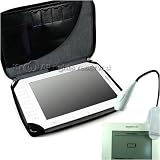 Amazon Kindle 9.7" Amazon Kindle DX Black Executive Carrying Case + eBook Reader 2 LED Travel Booklight + Wisdom*Courage Wristband