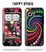 HTC DROID INCREDIBLE Cell Phone Protective Skin Decal Sticker Verizon - Trippy Spiral