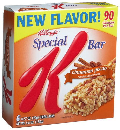 Kellogg's Special K Bars Cinnamon Pecan, 6.2-Ounce Boxes (Pack of 6)