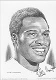 1974 Willie Crawford Los Angeles Dodgers Lithograph