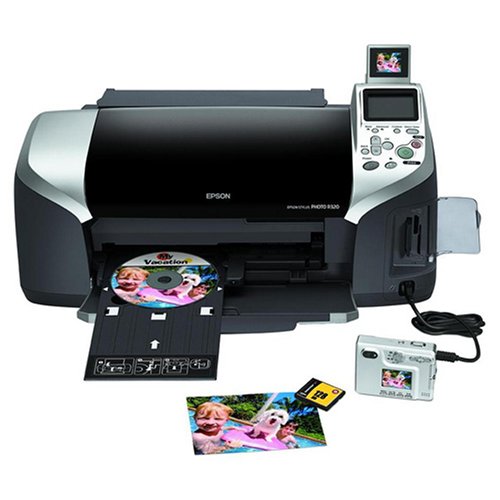 CD / DVD Printer, Epson Stylus Photo Printer R320 Plus Cable, Ink, Blank CD