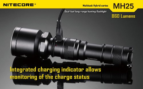Nitecore MH25 Micro USB Rechargable Flashlight (860 Lumens)