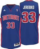 Adidas Detroit Pistons Jonas Jerebko Revolution 30 Swingman Road Jersey Medium
