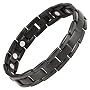 Das magnetische Herren-Armband aus schwarzen Titan&hellip 