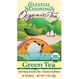 Celestial Seasonings Organic Green Tea, Tea Bags, 20-Count 1.4-Ounce (Pack of 6)
