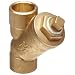 Flexicraft YBS Bronze Wye Strainer with Sweat End, 1" ID x 5" Length
