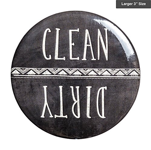 Sutter Signs Clean & Dirty Dishwasher Magnet (Chalkboard) Large 3"