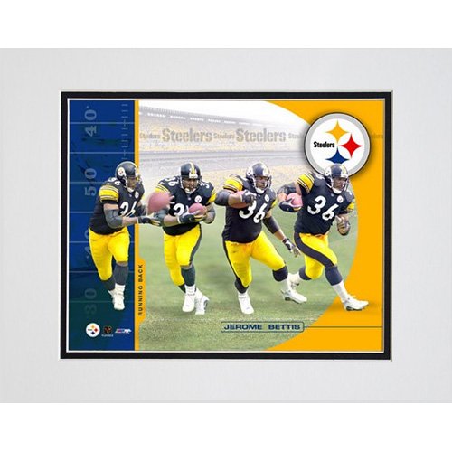 Photo File Pittsburgh Steelers Jerome Bettis 8x10 Matted Photo