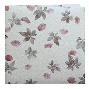 Pioneer Rose Leaf Tebytured Natural Mulberry Paper Post Bound 12-Inch by 12-Inch Memory Book