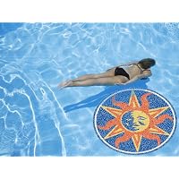 Large 47 Mosaic Sun Underwater Pool Art