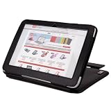 DURAGADGET Etui housse de Luxe en aspect cuir noir avec port de maintien arri�re pour tablette Samsung Galaxy Tab 8.9 - P7300 et P7310 - Garantie 5 anspar Duragadget