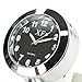 FeelGlad (TM) Universal Waterproof Motorcycle Handlebar Black Dial Clock Noctilucent 7/8