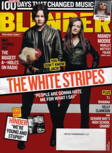 Blender Magazine White Stripes July 2007 Issue (Mandy Moore, T.I.)