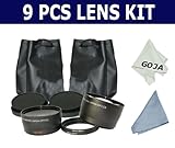 Wide Angle +Telephoto Lens Kit 58mm for CANON EOS Rebel XS XT SONY ALPHA A4 ....