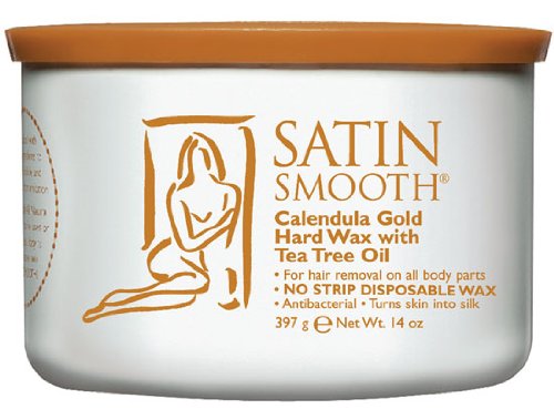 SATIN & SMOOTH CALENDULA GOLD HARD WAX WITH TEA TREE OIL 14oz