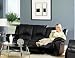 Cheap Promenade Collection Black Leather 3-Seat Recliner Motion Sofa Couch For Sale