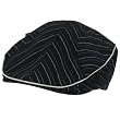 New Light Cotton Striped Ivy Cabbie Flat Cap Hat Large Extra Large Black