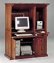 All new item Oak finish mission style wood computer armoire desk cabinet