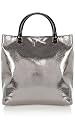 Metallic Silver Tote