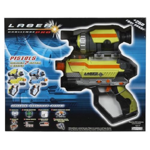 Jakks - Laser Challenge P.R.O. Basic Pistol 2 Player:  2 Pistols & 2 Scopes