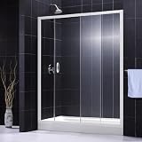 Dreamline SHDR-1060726-04 Infinity Shower Door, Brushed Nickel