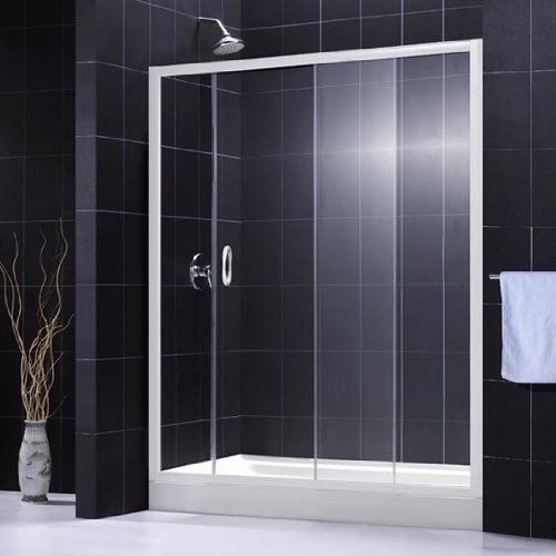 DreamLine SHDR-1060726-01 Infinity Sliding Shower Door, Chrome