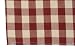Dunroven House 801-390 Buffalo Check Tea Towel in Red with Tea Dyed Background